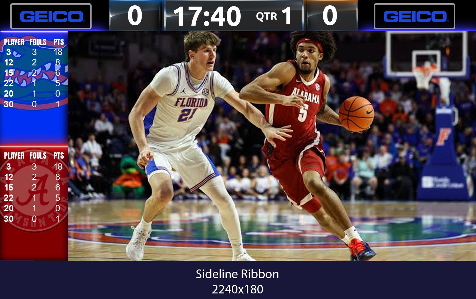 Basketball Layout sideline